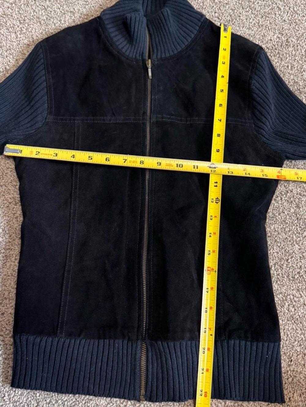 GENUINE SUEDE Y2K Sweater Jacket - Picture 4 of 6
